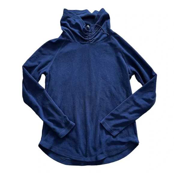 Atmosphere Blue Cowl Neck Fleece Sweater 6 - Picture 1 of 3